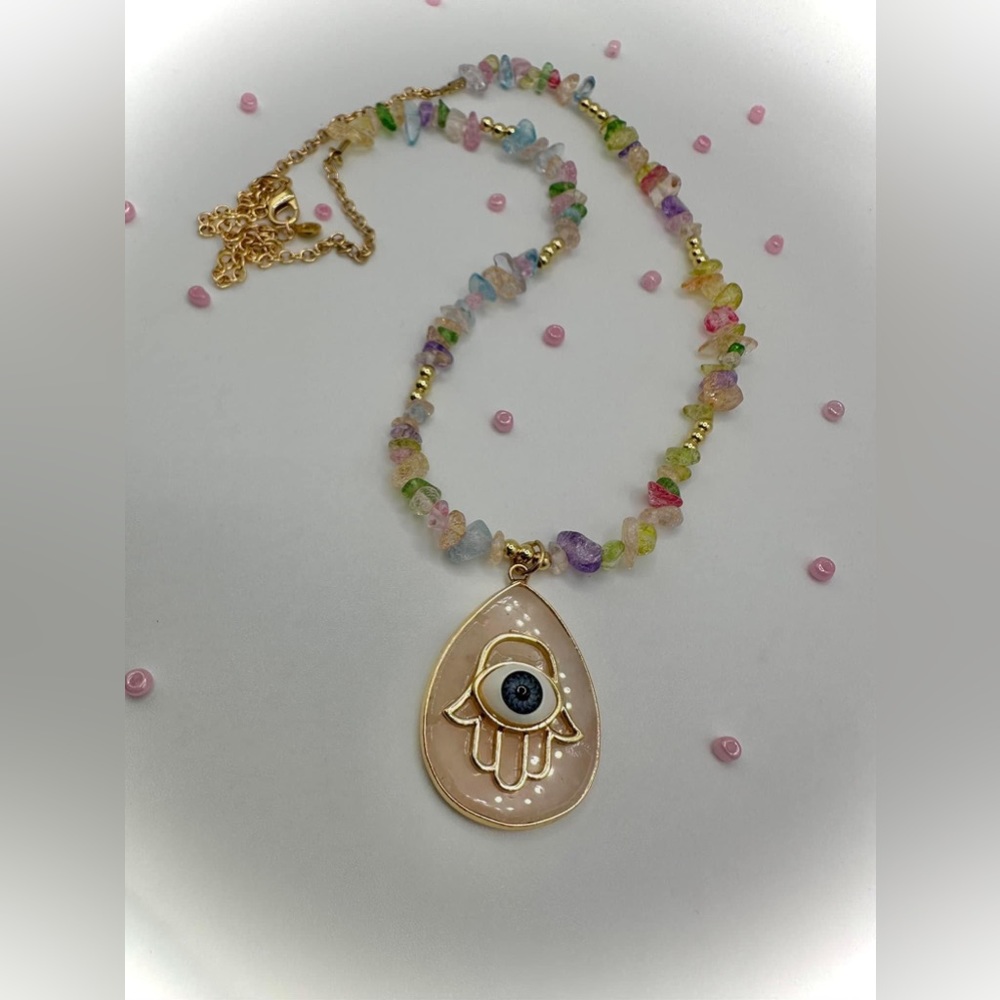 ‼️Custom handmade evil eye necklace 🪬